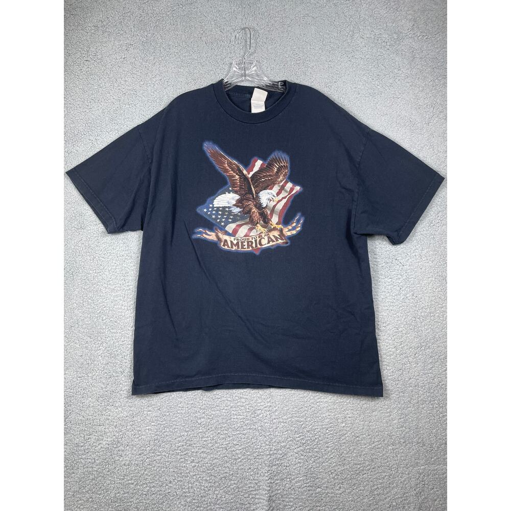 707 Men's "Proud To Be An American" Eagle Graphic Shirt Adult Size XL